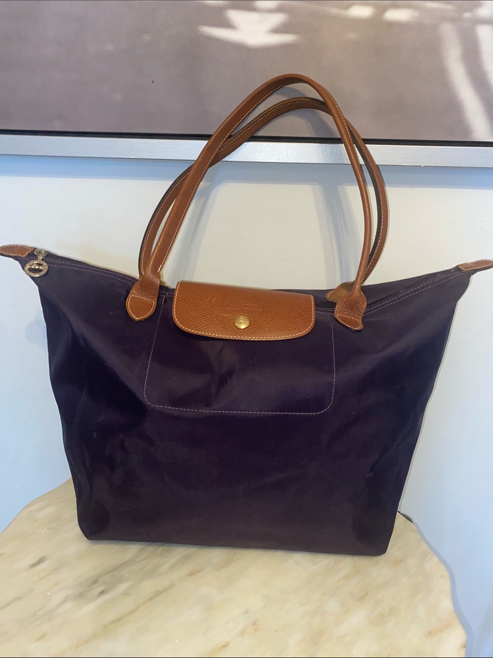 Longchamp Bella purple  shoulder bag 💼